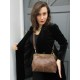 Layla Zipped Clip Lock Handbag Brown